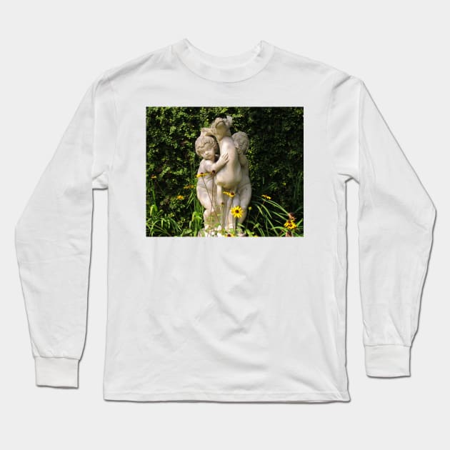 Children And Gazelle Long Sleeve T-Shirt by Cynthia48